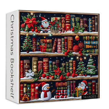 Puzzle bookshelf di natalizio puzzle 1000 pezzi
